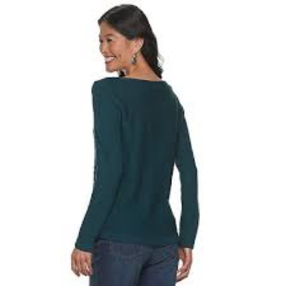 Croft & Barrow Teal Long Sleeve sweater